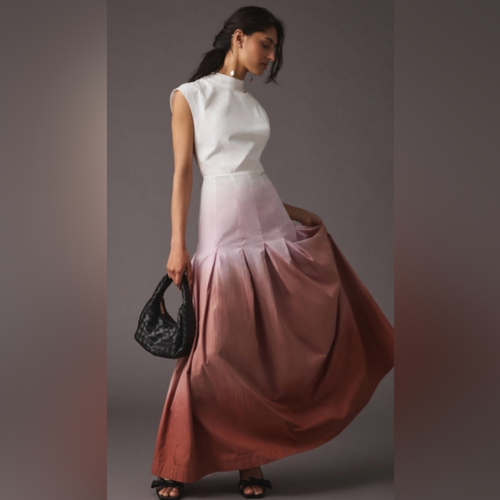 Anthropologie S/W/F Open Back Ombré Dress